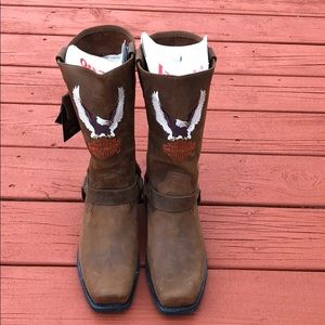NWOB Harley Davidson Harness Motorcycle Boots